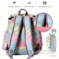 Gradient drawstring fashion backpack ng mga bata